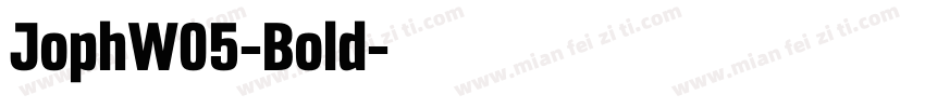 JophW05-Bold字体转换