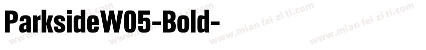 ParksideW05-Bold字体转换