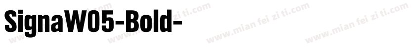 SignaW05-Bold字体转换
