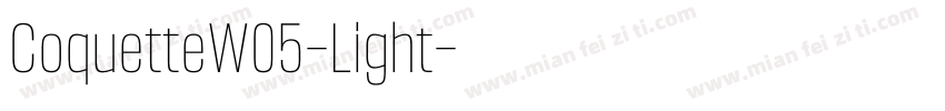 CoquetteW05-Light字体转换