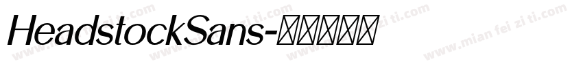 HeadstockSans字体转换