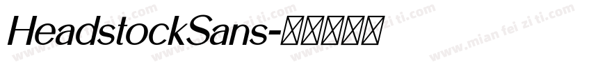 HeadstockSans字体转换
