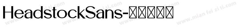 HeadstockSans字体转换