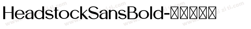 HeadstockSansBold字体转换