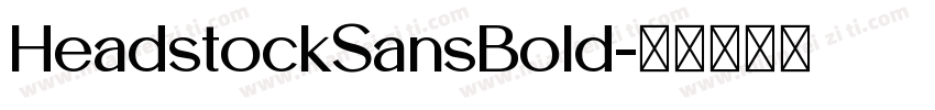 HeadstockSansBold字体转换