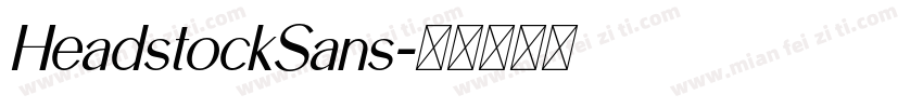 HeadstockSans字体转换