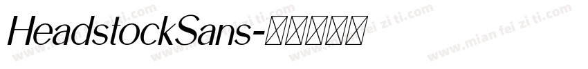 HeadstockSans字体转换