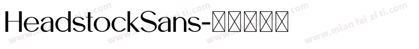 HeadstockSans字体转换