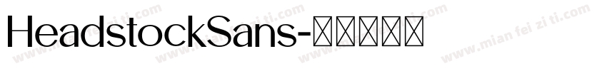 HeadstockSans字体转换