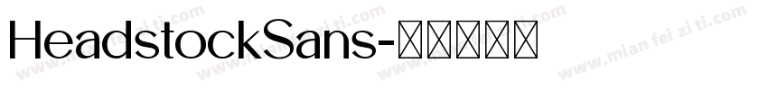 HeadstockSans字体转换
