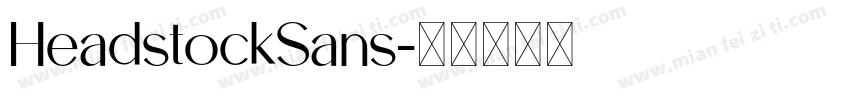 HeadstockSans字体转换