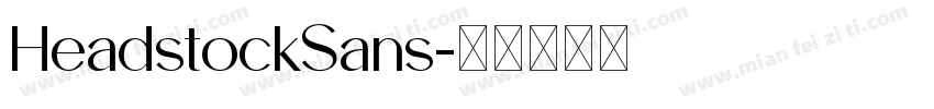 HeadstockSans字体转换