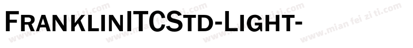 FranklinITCStd-Light字体转换