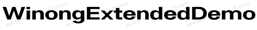 WinongExtendedDemo字体转换
