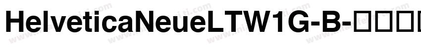 HelveticaNeueLTW1G-B字体转换