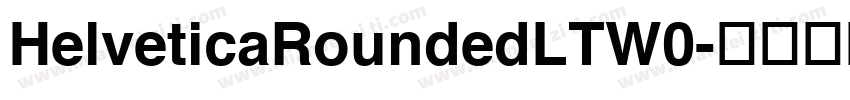 HelveticaRoundedLTW0字体转换
