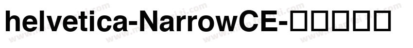 helvetica-NarrowCE字体转换