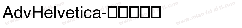 AdvHelvetica字体转换