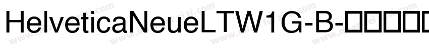 HelveticaNeueLTW1G-B字体转换