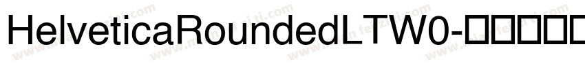 HelveticaRoundedLTW0字体转换