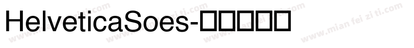 HelveticaSoes字体转换