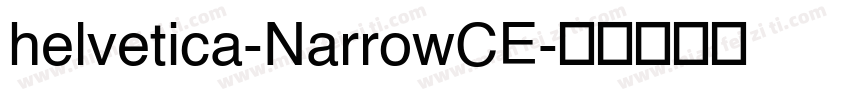helvetica-NarrowCE字体转换