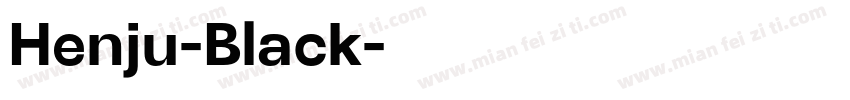 Henju-Black字体转换