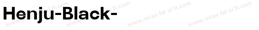 Henju-Black字体转换