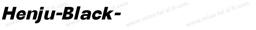 Henju-Black字体转换