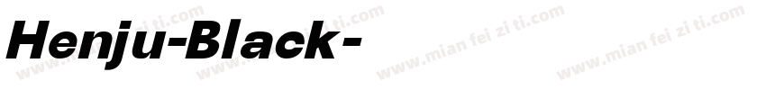Henju-Black字体转换
