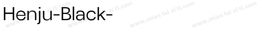 Henju-Black字体转换