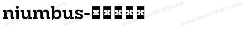 niumbus字体转换