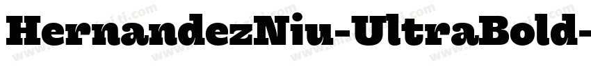 HernandezNiu-UltraBold字体转换