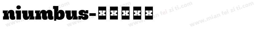 niumbus字体转换