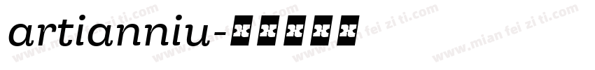 artianniu字体转换