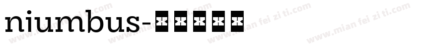 niumbus字体转换