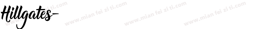 Hillgates字体转换