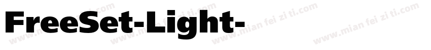 FreeSet-Light字体转换