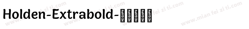 Holden-Extrabold字体转换