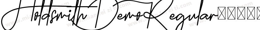 HoldsmithDemoRegular字体转换
