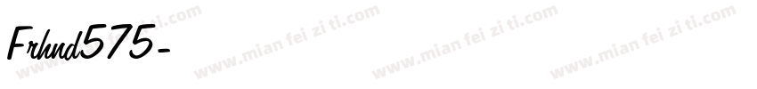 Frhnd575字体转换