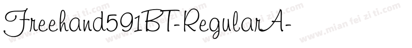Freehand591BT-RegularA字体转换
