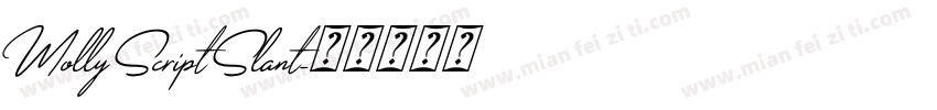MollyScriptSlant字体转换