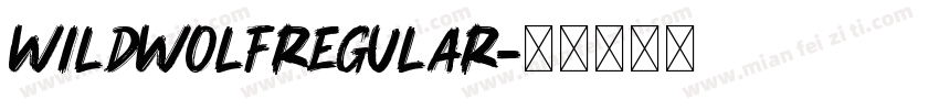WildWolfRegular字体转换