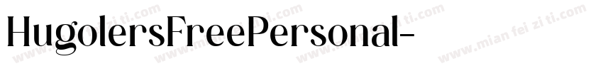 HugolersFreePersonal字体转换