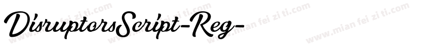 DisruptorsScript-Reg字体转换