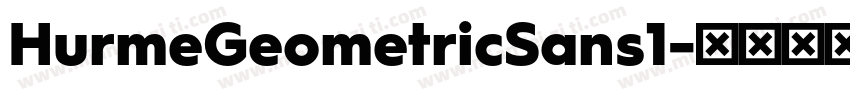 HurmeGeometricSans1字体转换
