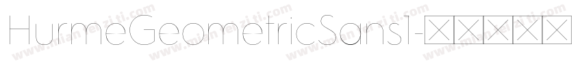 HurmeGeometricSans1字体转换