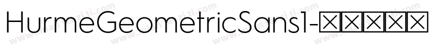 HurmeGeometricSans1字体转换