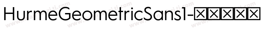 HurmeGeometricSans1字体转换